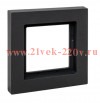 Рамка 1-м Эпика IP44 пластик черн. EKF UP1-FPB-01-44
