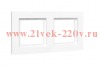 Рамка 2-м Эпика IP44 пластик бел. EKF UP1-FPW-02-44