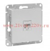Розетка телефонная 1-м СП Эпика RJ11 механизм алюм. EKF UP1-SOA-RJ11