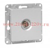 Розетка телевизионная TV 1-м СП Эпика механизм алюм. EKF UP1-SOA-TV-1