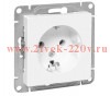 Розетка СП Эпика 16А с заземл. без защ. шторок механизм бел. EKF UP1-SOW-110
