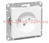 Розетка СП Эпика 16А без заземл. защ. шторки механизм бел. EKF UP1-SOW-101