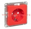 Розетка СП Эпика 16А с заземл. защ. шторки механизм красн. EKF UP1-SOR-111