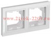 Рамка на 2 поста IP44 ИЭК BRITE белый (РУ-2-БрБ-44) BR-M22-44-K01