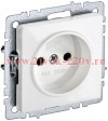Розетка СП BRITE РСш10-2-БрБ 10А без заземл. защ. шторки бел. IEK BR-R13-10-K01