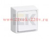 ВБ-01Б Выключатель одноклавишный разборный для бра, белый IEK