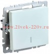 Выключатель 1-клавишный ИЭК BRITE с индикацией 10А жемчуг (ВС10-1-1-БрЖ) BR-V10-1-10-K36
