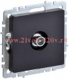 Розетка TV ИЭК BRITE проходная черный (РТВ10-0-БрЧ) BR-A10-P-K02