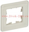 Рамка на 1 пост ИЭК BRITE стекло песчаный RE (РУ-1-2-Бр) BR-M12-G-41-K98