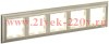 Рамка на 5 постов ИЭК BRITE пластик бежевый/шампань (РУ-5-Бр) BR-M52-12-3-K10