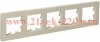 Рамка на 5 постов ИЭК BRITE пластик бежевый рифленый (РУ-5-Бр) BR-M52-51-K10