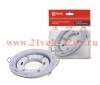 Светильник встраиваемый GX53R-deco ТОЧКИ-ПОЛОСКИ-WH под лампу GX53 бел. IN HOME 4690612044408
