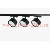 Комплект TR71-SET3-GX53-BK трековых светильников 1ф 3шт под лампу GX53 с шинопроводом 80см черн. Эра