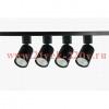 Комплект TR70-SET4-GU10-BK трековых светильников 1ф 4шт под лампу с шинопроводом 80см черн. Эра Б006