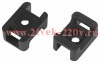 Площадка под хомуты 22х16мм с монтажным отверстием М4 NO-225-306 черн. (уп.50шт) Эра Б0066685