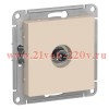 TV розетка оконечная SE AtlasDesign 1DB, бежевый [уп 10 шт] ATN000291