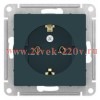 Розетка с заземлением SE AtlasDesign 16А, изумруд [уп 5 шт] ATN000843