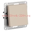 Кнопка SE AtlasDesign 10A, песочный [уп 5 шт] ATN001215