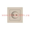 Розетка AtlasDesign 16А без заземл. быстрозажим. клем. в сборе песочн. SE ATN001240S