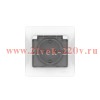 Розетка Glossa 16А IP44 с заземл. со шторками с крышкой быстрозажим. клем. в сборе бел. SE GSL000148