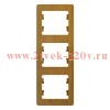 Рамка Glossa 3-постовая , вертикальная, дерево дуб