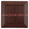 Выключатель Intro Solo 4-101-10 одноклавишный 10А-250В, IP20, СУ, венге