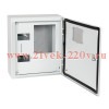 Корпус металлический ЩУРн-ПРО-3-МП/8-415х370х147-IP66-УХЛ1 (с окном учета 3ф счетчик на МП 8 модулей