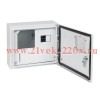 Корпус металлический ЩУРн-ПРО-1-МП/4-292х353х137-IP66-УХЛ1 (с окном учета.1ф счетчик на МП 4 модуля