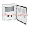 Корпус металлический ЩУРн-ПРО-1х2-МП/7-415х370х147-IP66-УХЛ1 (1фх2 счетчика на МП с окном учета 7 мо