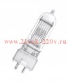 Лампа галогенная 64670 T/25 230V 500W GY9.5 11000lm 300ч d=26 l=90 3000K (PHILIPS 6820P)