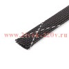 Оплетка кабельная из полиэстера XP-38 черн./бел. (уп.50м) Fortisflex 102342