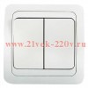 Выключатель 2-кл. CLASSICO 2023 бел. ASD / IN HOME 4680005959860