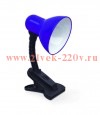 Светильник настольный под лампу СНП-01Ф на прищепке 40Вт E27 фиол. (мягкая упак.) IN HOME 4690612012