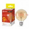 Лампа светодиодная LED-GL-95-deco gold 9Вт шар золотая 3000К тепл. бел. E27 1040лм 230В IN HOME 4690