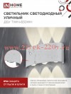 Светильник уличный светодиодный ДБУ TWIN-8W 8Вт 3000К IP54 бел. IN HOME 4690612053912