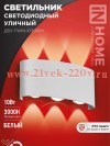 Светильник уличный светодиодный ДБУ TWIN-10W 10Вт 3000К IP54 бел. IN HOME 4690612053929
