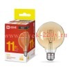 Лампа светодиодная LED-GL95-deco gold шар золотистая 11Вт 230В E27 3000К 1040лм IN HOME 469061205604