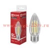 Лампа светодиодная LED-СВЕЧА-deco 9Вт 230В Е27 4000К 1040лм прозрачная IN HOME 4690612063256