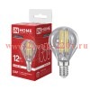 Лампа светодиодная LED-ШАР-deco 12Вт 230В Е14 4000К 1350лм прозрачная IN HOME 4690612063348