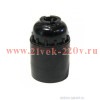 Патрон карболитовый подвесной E27 M12 черн. TOKOV ELECTRIC TKE-C05-PKB-27-12