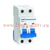 Автоматический выключатель NB1-63 2P 2A 6кА х-ка B (R) CHINT
