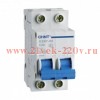 Выключатель автоматический модульный 2п C 2А 4.5кА DZ47-60 CHINT 188008