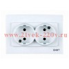 Розетка 2-м без заземл. контакта 16А 250В CHINT 715397