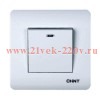 Выключатель проходной 1-кл. с LED-подсветкой 10А 250В CHINT 715384