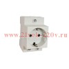 Розетка AC 30-111 с заземл. контактом на DIN-рейку (R) CHINT 775001