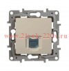 Розетка компьютерная Legrand Etika 1xRJ45 кат. 5e UTP, слоновая кость (бежевый)