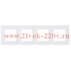 Рамка Legrand Etika 4 поста, белый