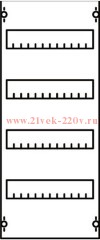 Панель для модульных уст-в 1ряд/4рейки