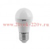 Лампа светодиодная 6.5Вт шар 3000К тепл. бел. E27 520лм 150-265В GAUSS 105102107