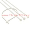 Хомут кабельный 4.5х290 P6.6 с двойным замком бел. (уп.100шт) DKC 21217SR